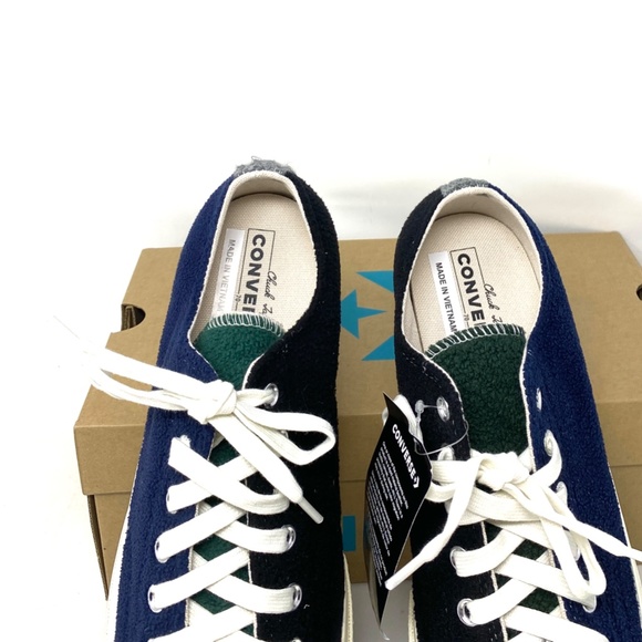 Converse Chuck 70 OX Low Top Blue Green Women Fleece Sneakers Skate Size 172268C - Picture 8 of 11